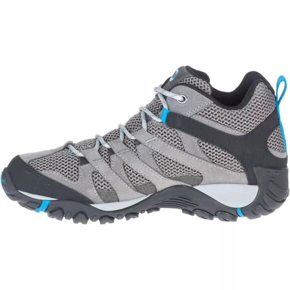 Merrell Womens Alverstone Mid Waterproof Hiking Boots Charcoal/Tahoe Size 11 NWT - Picture 1 of 9